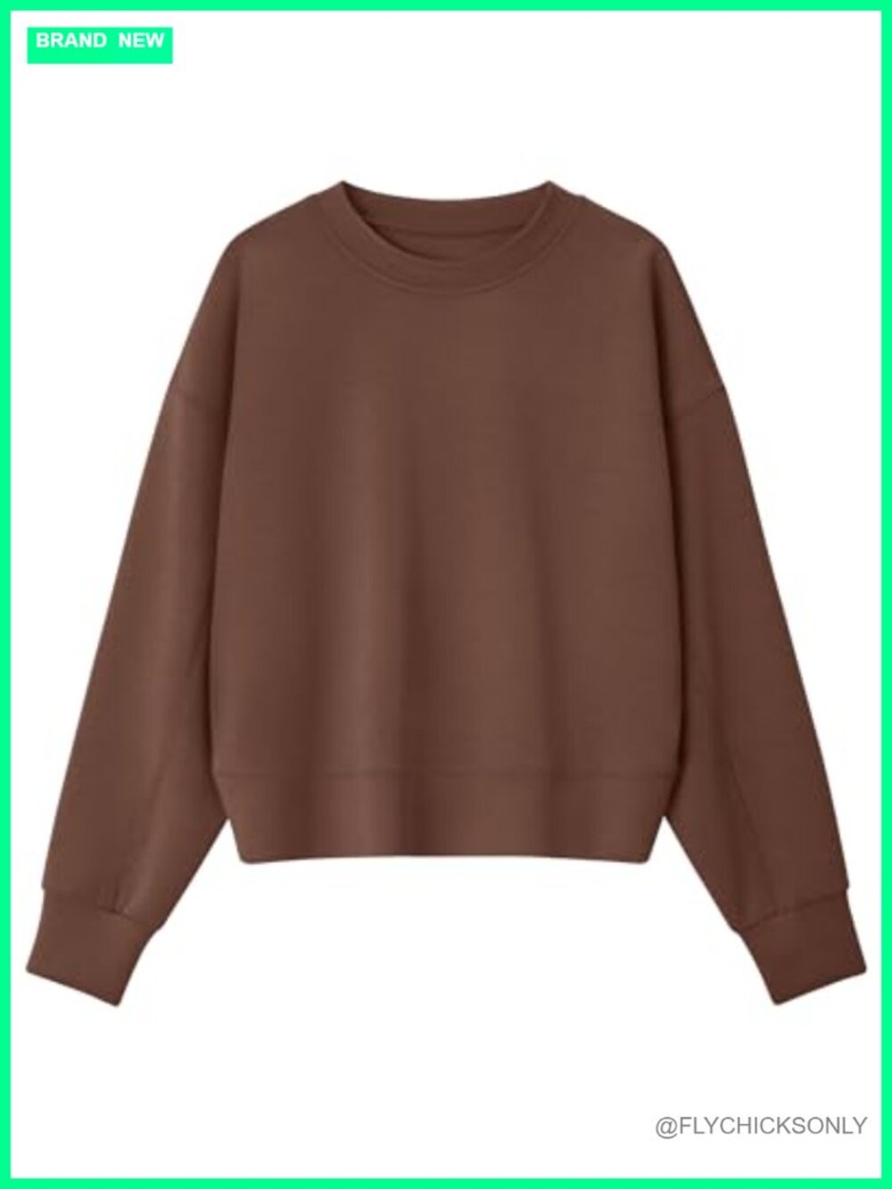 SmooFit Women's Crewneck Long Sleeve Pullover Sweatshirt Casual Lounge Top